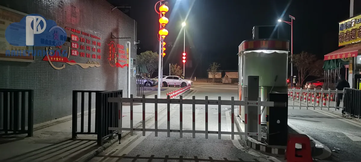 武汉车牌识别系统安装 现场安装实拍(湖北安捷云控)