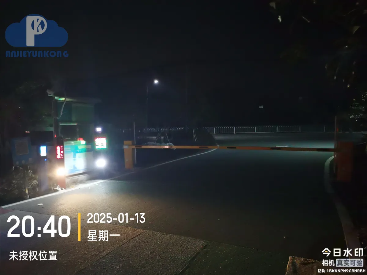 武汉车牌识别识别率排查 现场安装实拍(湖北安捷云控)