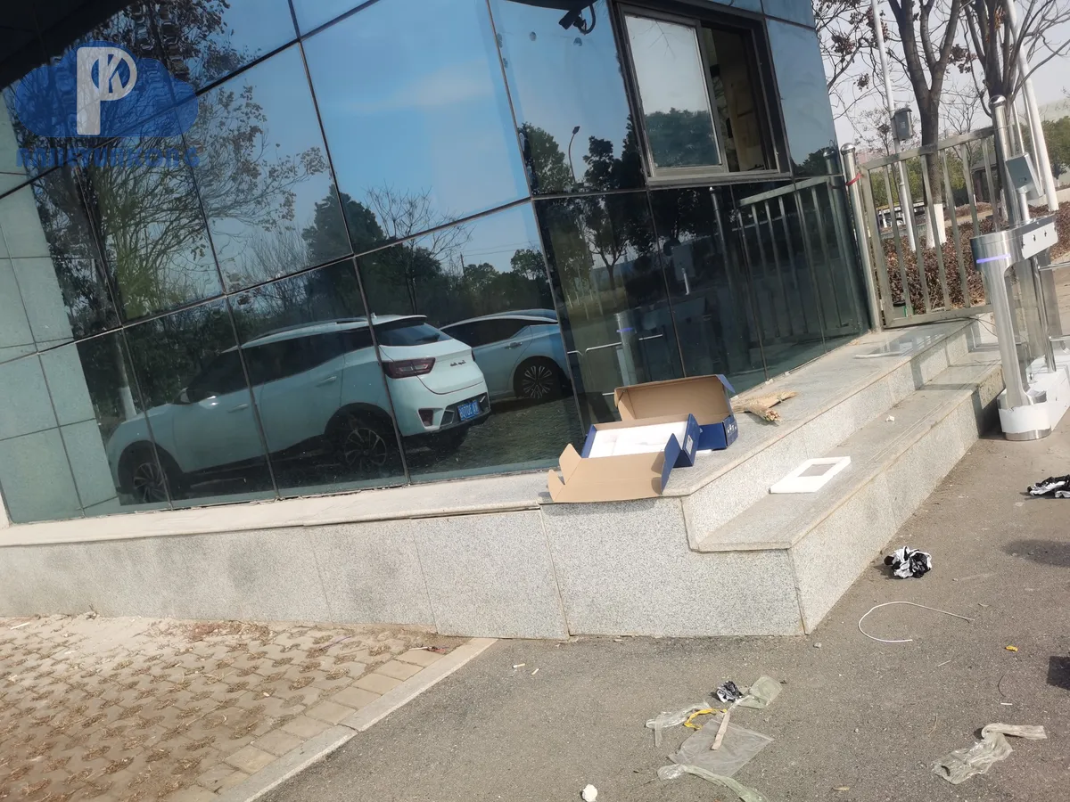 武汉停车场网络布线 现场安装实拍(湖北安捷云控)