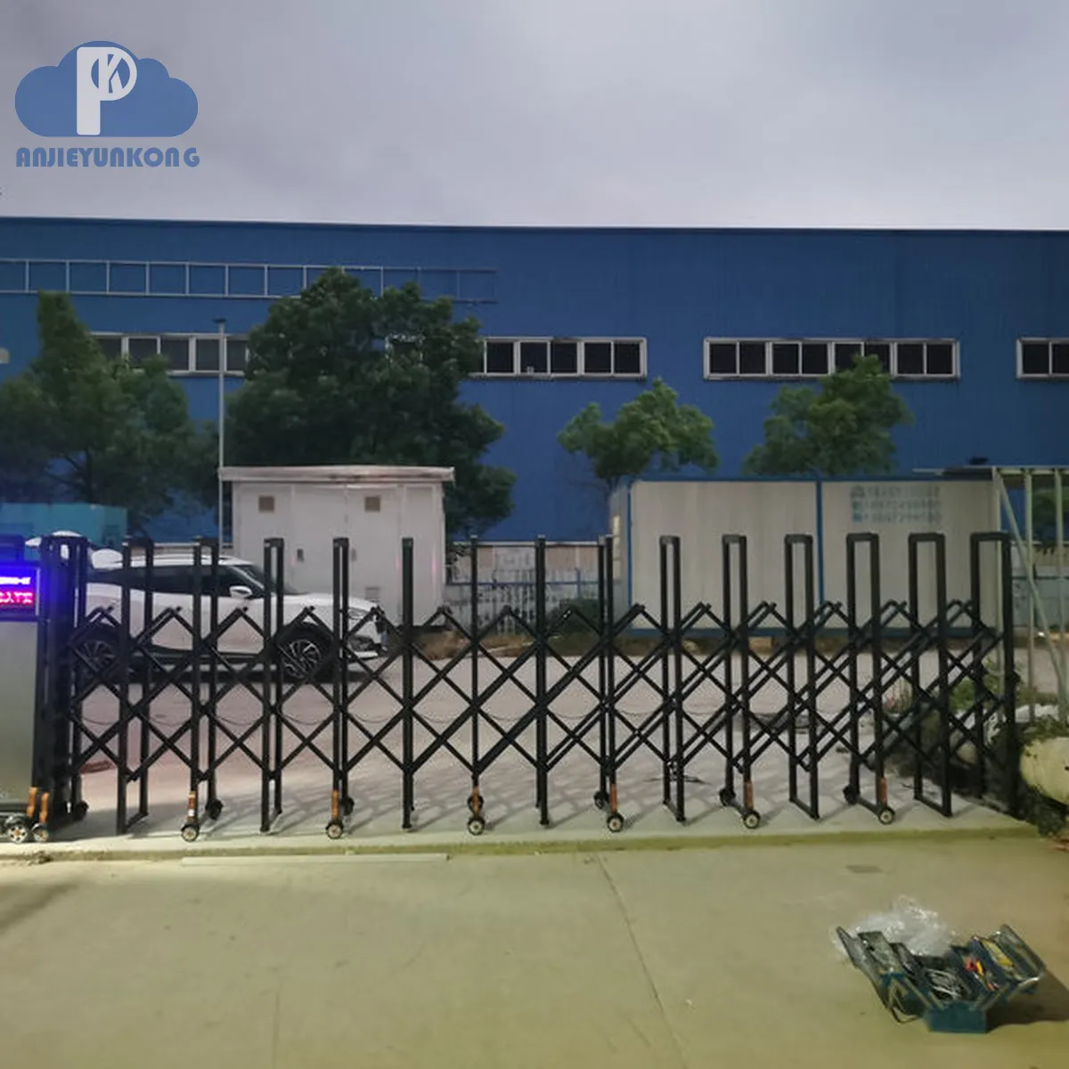 武汉电动伸缩门故障排查 厂区运行场景(湖北安捷云控)