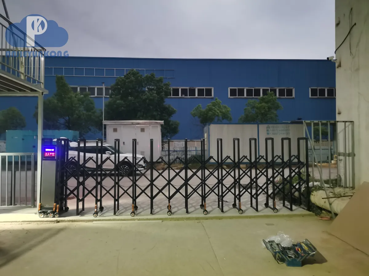 武汉电动伸缩门故障排查 门体排布特写(湖北安捷云控)